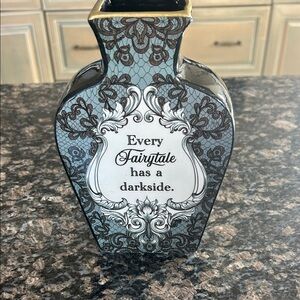 ASHLAND  7.5" DECORATIVE VASE " EVERY FAIRYTALE HAS A DARKSIDE"NWT